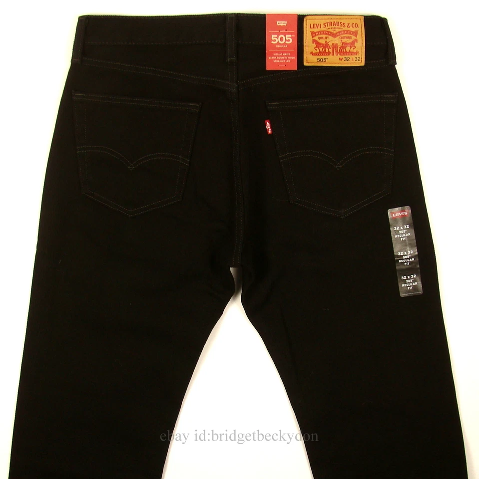 Levis 505 Jeans New Mens Regular Fit Straight Leg 29 30 31 32 33 34 36 38 40 42 - Image 1 of 1