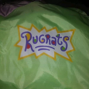 Nickelodeon Rugrats 1/4 Zip Hood Windbreaker Women XL Pullover Pastels READ - Picture 1 of 23