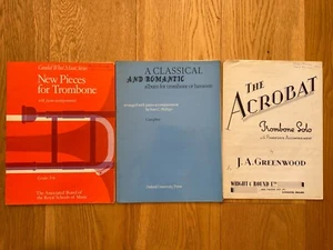 New Pieces for Trombone (Grades 3-6) and Piano (by ABRSM) + 2 other arrangements - Picture 1 of 4