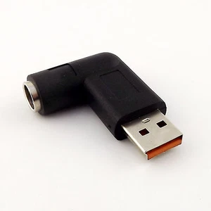 DC 7.9 x 5.5mm Female to USB Charger Power Adapter Angled for Lenovo Yoga3 PRO 3 - Picture 1 of 5