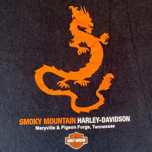 Smoky Mountain, TN Harley-Davidson | Tail O’ The Dragon T-Shirt | Size XL RARE - Picture 1 of 10