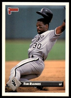 1993 Donruss Baseball Card Tim Raines Chicago White Sox #565 - Image 1 of 2