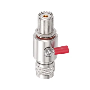 UHF Lightning Arrestor Lightning Surge Protector PL259 Plug (UHF Male) to SO239  - Picture 1 of 5