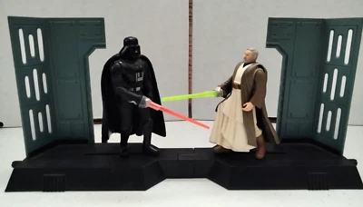 Kenner Hasbro 1996 POTF Electronic Power F/X Ben (Obi-Wan) Kenobi y Darth Vader Foto 1 de 4