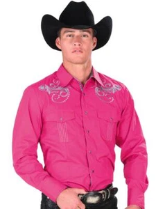 Camisa Casual Shirt L/Sleeve El General 65% Polyester 35% Cotton Fiusha ID 32830 - Picture 1 of 1