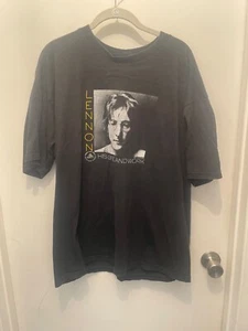 Vintage John Lennon Beatles His Life & Work Rock & Roll Hall Of Fame Shirt Sz XL - Picture 1 of 3
