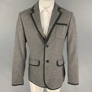 MARC by MARC JACOBS Taglia 38 Grigio Antracite Lana Nylon Sport Cappotto - Foto 1 di 6