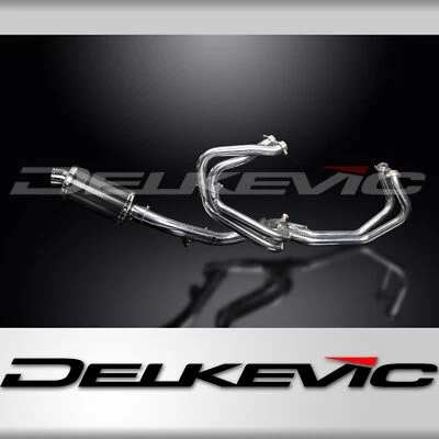 Silenciador oval de carbono Honda VFR800 Interceptor 98-01 escape completo 4-1 9" - Imagem 1 de 4