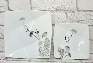 Bernardaud France Limoges Coupe Cavanna Promenade Brillant Trays, Set of 2 - Picture 1 of 9