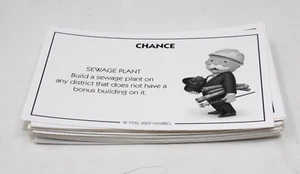 2009 Monopoly City Replacement Pieces Only 25 Chance Cards (complete set) - Imagen 1 de 2