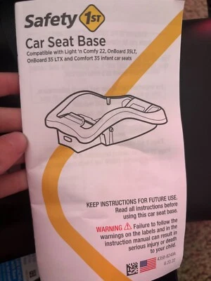 Base de asiento de coche ajustable Safety 1st OnBoard 35 LT, serie 35 negra Foto 1 de 2