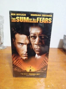 VHS The Sum of All Fears Ben Affleck and Morgan Freeman New Sealed Tape 2002 - Picture 1 of 6