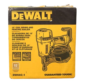 DEWALT CHIODATRICE PER RACCORDI E RECINZIONI A BOBINA 15 GRADI 2-1/2 IN DW66C-1 - Foto 1 di 4