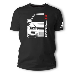 T-SHIRT unisex Mitsubishi EVO IX profilo tuning club idea regalo unica - Imagen 1 de 2
