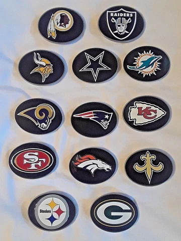 NFL TEAM LOGO BELT BUCKLE ( LOTS OF TEAMS ) Cover