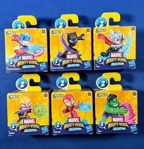 New 6 AVENGERS Marvel MIGHTY-VERSE Figure Collection SERIES 2 Thor HULK Thanos - Picture 1 of 17