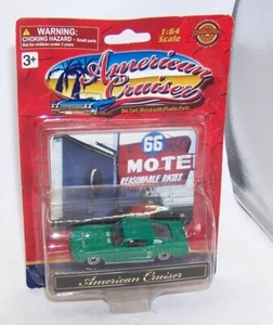 1:64 GOLDEN WHEEL AMERICAN CRUISER 1966 ? FORD MUSTANG FASTBACK GREEN 33214 NIP - Picture 1 of 2