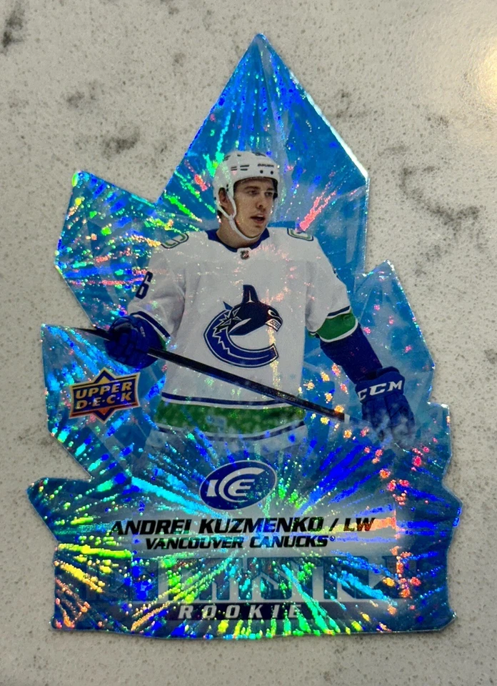 2022-23 Upper Deck UD Ice Crystals - IC-60 Andrei Kuzmenko - Vancouver Canucks - Image 1 of 2