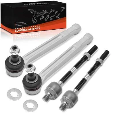 Extremo de barra de amarre de dirección interior y exterior delantero 4 piezas para Porsche 911 1999-2005 Boxster Foto 1 de 4