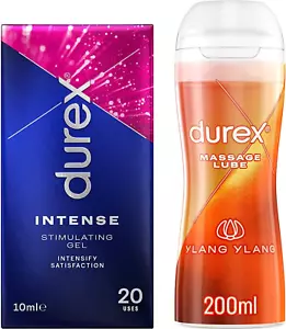 Durex Intense Orgasmic Play Gel and Play Massage 2in1 Sensual Lube, 200 ml - Picture 1 of 13