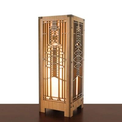 Frank Lloyd Wright Robie Art Glass Lightbox Accent Lamp - Image 1 of 4