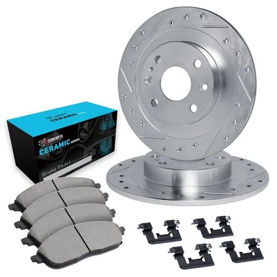 For Alfa Romeo Spider 69-74 Brake Kit eLINE Series Drilled & Slotted Rear Brake — 第 1/4 张图片