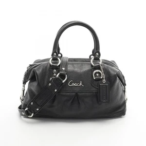 Coach Ashley Leder Umhängetasche Handtasche, Damen, schwarz, F15445 - Bild 1 von 12
