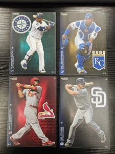 (4) 2018 MLB Fathead Tradeables 5x7 #21 Cano #27 Perez #43 Carpenter #49 Myers - Picture 1 of 2