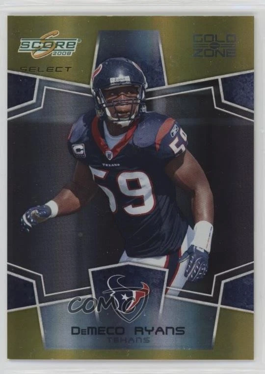 2008 Score Select Gold Zone /50 DeMeco Ryans #123 - Image 1 of 2