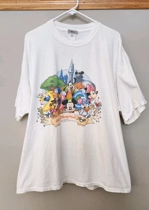 Vintage 2000 Walt Disney World Mickey & Friends Cartoons Souvenir Shirt Size XL - Picture 1 of 5