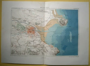 1879 Reclus map DUBLIN BAY, IRELAND, #6 - Picture 1 of 1