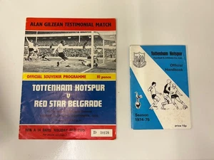 TOTTENHAM HOTSPUR 1974/75 Complete Season Of HOME Games + OFFICIAL HANDBOOK - Bild 1 von 3