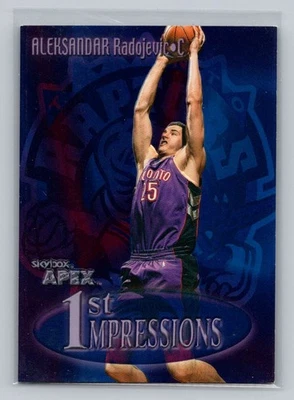 1999-00 SkyBox Apex #10 FI Aleksandar Radojevic First Impressions - Image 1 of 2