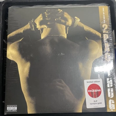 2Pac The Best Of 2 Pac Part 1: THUG 2xLP Opaque Gold Record Exclusive Vinyl NEW - Image 1 of 2