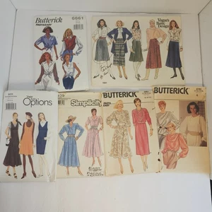 Vintage Konvolut 6 Damen Schnittmuster SCHNITT 1985-1994 verschiedene Größen Nähen Vogue - Bild 1 von 9