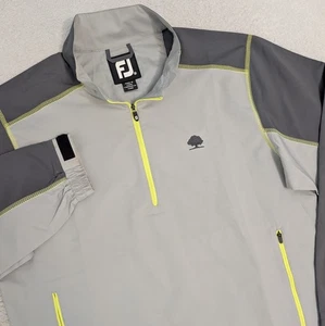 Footjoy Cortavientos Para Hombres Gris Medio 1/4 Bolsillos con Cremallera Manga Larga Golf Informal - Imagen 1 de 8