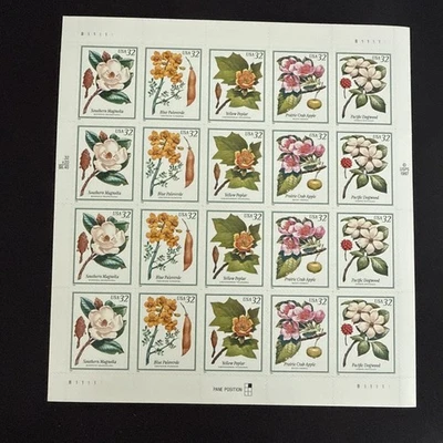 Scott #3193-7: Flowering Trees MNH Sheet of 20. - Image 1 of 2