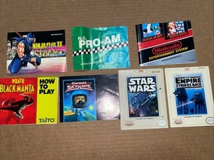 Nintendo NES Manual Lot of 7, Ninja Gaiden 2, Star Wars, Empire Strikes Back Etc - Picture 1 of 2