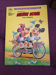 Golden: Walt Disney's Topolino & Friends libro attività da colorare 1991 - Foto 1 di 9