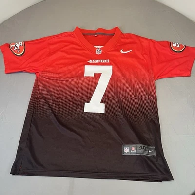 Colin Kaepernick #7 旧金山 49 人队球衣女式大号红色/黑色 — 第 1/4 张图片