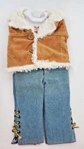 Markenloses 3-teiliges Outfit für 18 Puppen wie Am Girl und Our Generation, andere - Bild 1 von 5