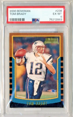 Bowman Tom Brady #236 (RC) 2000 EX-MT PSA 6 Foto 1 de 2