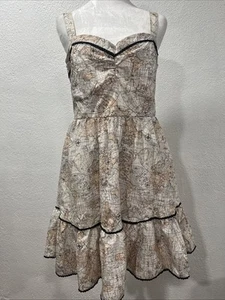 Hot Topic Y2K World Maps Kleid Gr. L super süß Steam Punk Vibe - Bild 1 von 24