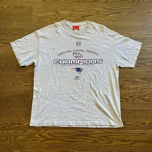 Vintage Y2K Reebok NEW ENGLAND PATRIOTS Super Bowl 36 NFL Football Shirt Sz XL - Picture 1 of 5