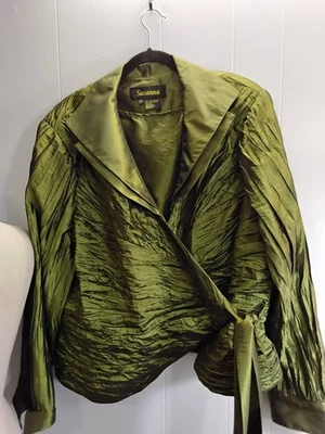 Conjunto de chaqueta y top Susanna 2 piezas talla 24 verde oliva Foto 1 de 4