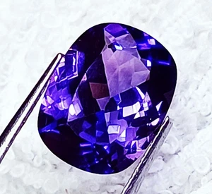 6.50 Ct Certified Natural Purple Tanzanite Cushion Prince Cut Loose Gemstone - Picture 1 of 7