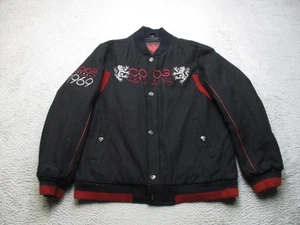 Coogi Australia Jacket Mens 2XL Black Wool Blend Bomber Varsity Embroidered 1969 - Picture 1 of 12