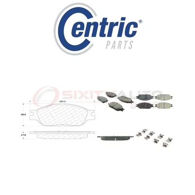 Centric Posi Quiet Ceramic Brake Pads w Shims for 1999-2003 Ford Windstar dm Foto 1 de 4