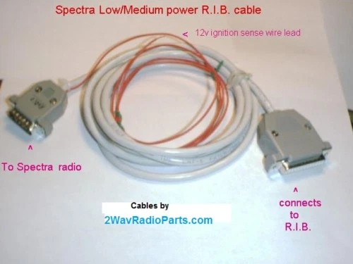 2WAYRADIOPARTS Motorola programming cable Spectra low/medium power USA