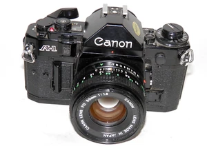 CANON A1 OBJECTIC CANON FD 1,8/50mm OTTIME CONDIZIONI TESTATO CON PELLICOLA - Foto 1 di 5
